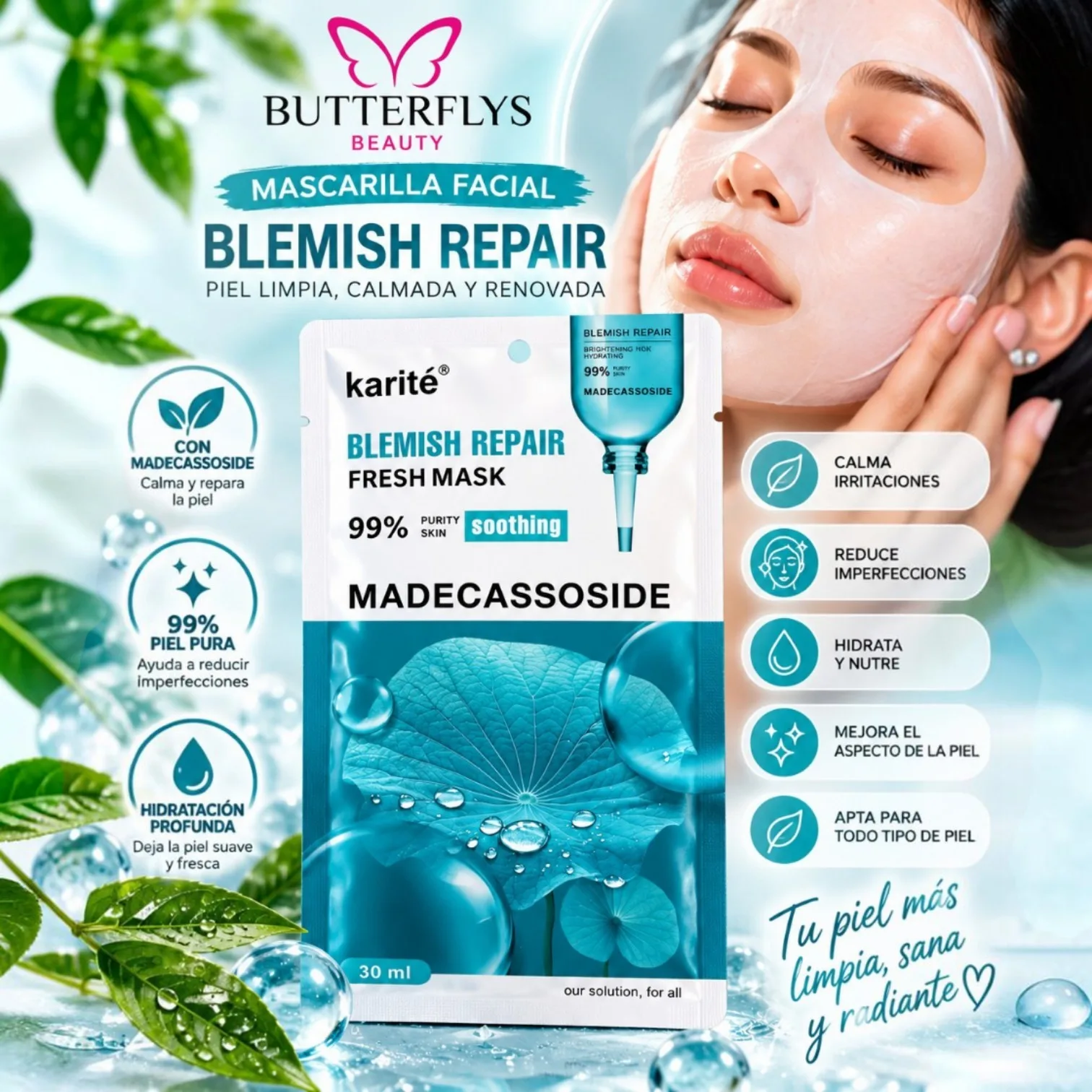 MASCARILLA FACIAL KARITE